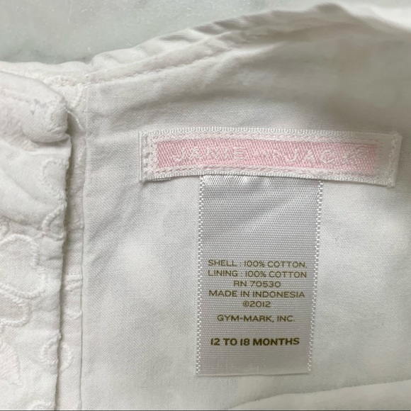 Janie and Jack Embroidered White Dress - Picture 9 of 12